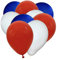 50 Luftballons Metallic - 27cm - Rot-Weiß-Blau - Latex Luftballons für Geburtstage, Kindergeburtstage, Partys, Hochzeiten und Feste, Luft & Helium geeignet, EU Herstellung