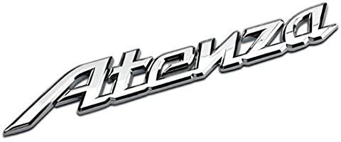 Leenax Enterprises 3D-Autoaufkleber LegierungMetall Buchstabe Emblem Abzeichen Aufkleber Deko Karosserie Heckklappe, für Mazda Atenza/Axela,A