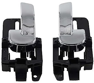 YUCKMZ Car Front Rear Inner Door Handle Left Right Compatible with Nissan Qashqai J10 2007-2013 80670JD00E 80671JD00E Interior Inner Handle