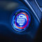 Auto Motor Zündung Start/Stop Knopf Abdeckung,Auto Zündungstaste dekorative Ring Aufkleber,Crystal Start Button Zündung Schutzabdeckung,Auto Interne Schutzschalter Knopfabdeckung(Blau)