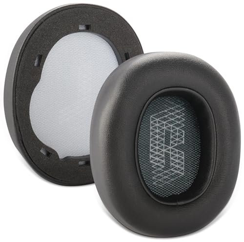 LIVE660 BTNC Ersatz-Ohrpolster, kompatibel mit JBL E65 E65BTNC / Duet NC / LIVE650BTNC LIVE660 BTNC Kopfhörer, bequeme Ohrpolster aus Proteinleder und Memory-Schaum