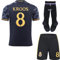 PraiseLight R. Madrid Toni Kroos #8 Auswärts Kinder Trikot 2023/2024 Fußball Shorts Socken Set Jugendgrößen (Auswärts,28)