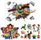 LGQHCE Wandtattoos Aufkleber Toy Story 2pcs Wandaufkleber für Kinderzimmer 3D Beschädigten Cartoon Wandsticker Aufkleber Wohnzimmer, Schlafzimmer Dekoration, Abnehmbare Aufkleber Wall Stickers