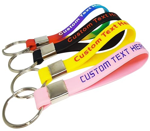 24 porte-clés personnalisés en silicone porte-clés personnalisés en vrac porte-clés pour événements, sensibilisation, motivation personnalisables