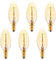 Dimmable Vintage E14 Bulb 25W, 6 Pack Candle Bulbs Small Screw, Edison Screw Bulb SES E14, Warm White 2700K