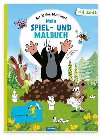 Trötsch Der kleine Maulwurf Mein Spiel- und Malbuch: Malbuch Beschäftigungsbuch Ausmalbuch Spielbuch Kinderbuch