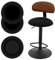 3 Stück Hockerbezug Rund 30-40cm Barhocker Abdeckungen Stretch Barhocker Sitz Abdeckungen Dehnbar Knitterfrei Stuhl Abdeckung Hocker Kissen Runde waschbar Hocker Kissen Slipcover für Hocker Stuhl