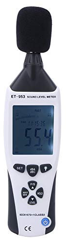 Fonometro Digitale, Fonometro 30-130 DB, per Uffici con Analizzatore di Frequenza