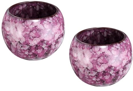 sourcing map 2pcs Chinese Japanese Ceramic Teacups 5.07 oz Handmade Gong Fu Tea Set Ceramic Glaze-Changed No Handle Small Tea Cup for Mate Tea Coffee Wine Drinks Home and Gifts, Rose Red