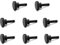 CHSEROK Rändelschraube M6,M6 Schrauben, 8 Stück Rändelschraube 20mm, Klemmschraube Schwarz Kohlenstoffstahl, für Mechanische Geräte, Instrumente, Zähler und Haushaltsgeräte