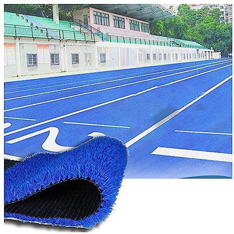 Kunstrasen, Outdoor-Teppich für Garten, Haustier, Hund, Rasen, synthetisch, realistisch aussehend, Party, Hochzeit, Weihnachten, Blau (1 x 3 m)