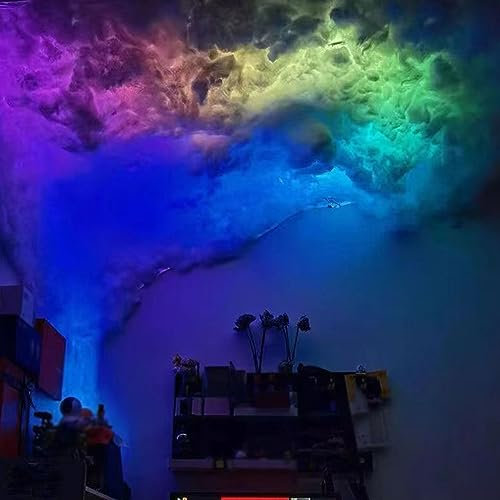 FLNOZAMZ LED-Wolkenlicht, 3D-Thundercloud-LED-Lichtset, RGB-Vollfarbe, APP-Steuerung, DIY-Animation, für Schlafzimmer-Gaming-Room-Party (5m/16.4ft)
