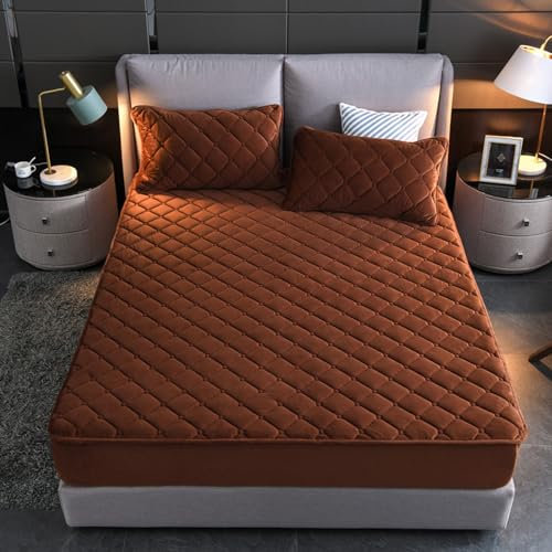 JIANINGHOME Fleece Spannbettlaken 90x200,Fleece Spannbetttuch warm, kuschelig, superweich,bettlaken aus Baumwollsamt mit Kristallsamt