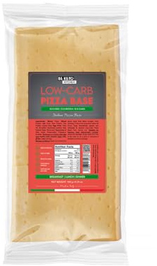 Be Keto Pizzaboden 180g (2 Portionen) | Low Carb Pizza aus Italien | Nur 10g Kohlenhydrate pro 100g | 15g Protein | 30g Ballaststoffe | Fertig Gebacken | In 5 Min. Servierfertig | Keto Diät