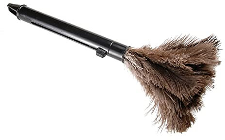 Plumeros, Marrón Lavable Portátil Compacto Plumas de Pollo ABS Mini Plumero con, Mini Plumero Reutilizable, Soporta hasta 200 Lavados, Ideal para el Hogar