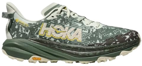 Hoka Men's Speedgoat 6 GTX Sneaker, Sea Glass/Fern, 8 UK