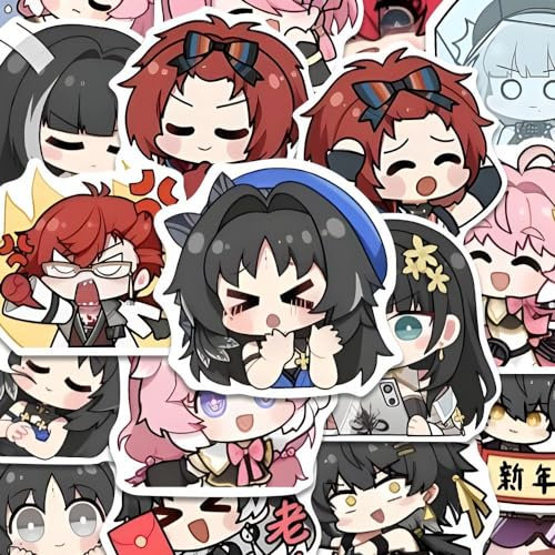 Wuther Wave Aufkleber, 72 Pcs Wuther Wave Figur Vinyl Wasserdichte Stickers Für Party, Wasserflasche Scrapbook Laptop Skateboard Computer Für Teens Studenten