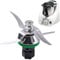 Mixmesser für Vorwerk Thermomix TM5 TM6, Edelstahl Messer Ersatz mit 4 Klingen, TM5 TM6 Küchenmaschine Messer