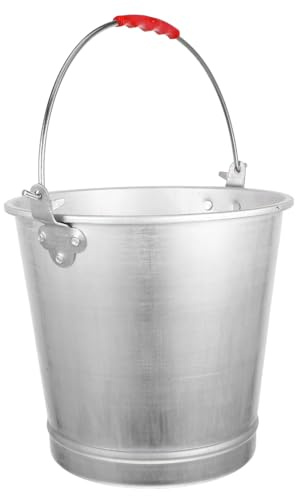 SEWOART Retro Aluminium Eimer Mit Mehrzweckeimer Für Milch Und Robuste Langlebige Konstruktion Für Garten Und Haushalt Und Vielseitig Einsetzbar