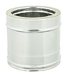 Tubo Doppia Parete in Acciaio Inox per Canne Fumarie caminetti CM 25 (130-180)