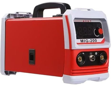 MIG Schweißgerät 3 in 1 MIG/MMA/TIG Lift, 200A Inverter IGBT mit LCD Display, Fülldraht- & Elektrodenschweißgerät 220V, tragbar für Heimwerker, KFZ-Reparatur & Metallbearbeitung
