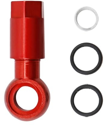Générique Raccord de Durite de Frein Hydraulique à Disque,Insert de Remplacement Olive de Frein | Connexion Étanche pour Vélotaf, Camping, Compétition, Atelier, VTT, Plein Air et Voyage
