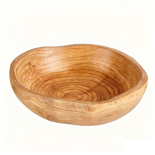 TAITONGGO Holzschale schlüsselschale,Unregelmäßige holzschalen deko schmuckschale,handdekorierte schalen deko flur schale für schlüssel