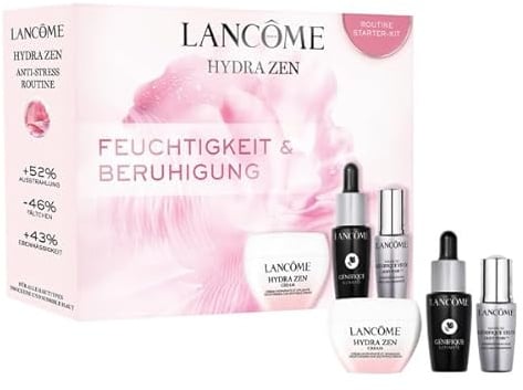 Lancôme Hydra Zen Pflegelieblinge-Set, feuchtigkeitsspendendes Gesichtspflege-Set mit Hydra Zen Day Cream 15ml, Génifique Ultimate Serum 10ml &