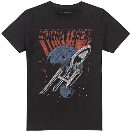 Star Trek Space Travel Männer T-Shirt schwarz Fan-Merch, Filme, TV-Serien