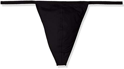 HOM Herren G-String 2er Pack, Plume 2P String, 359931, (S,M,L,XL) (X-Large, Schwarz)