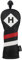 Majek Retro Mazze da Golf, Nero Rosso e Bianco Stile Vintage in Pelle Ibrida della Testa Look Classico, Wheel Tag Include Numeri 3 Attraverso 7 Plus x