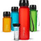 720°DGREE Gourde d'Eau 1l “uberBottle“ +Fruit-Infuseur softTouch - Sans BPA, Anti-fuite - Bouteille, water bottle idéale pour Enfants, Sport, Randonnée, Gym, Camping, Université, Voyage, Travail, Yoga