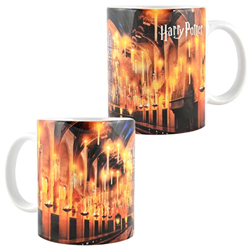 Harry Potter - Kinder Tasse Becher Hogwarts Halle aus Porzellan, 320 ml