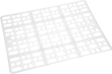 Tapis de cage pour lapin Tapis de pied pour animaux de compagnie Tapis de nid pour animaux de compagnie durables Tapis de trou pour cage de petit animal pour lapin Cochon d'Inde Hamster Rats(blanc)