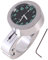 Motorrad Uhr lenker, 1 Stück Silber uhr lenkeruhr motorrad mit thermometer motorraduhren wasserdicht Nachleuchtend wasserdichte motorraduhr für Lenker Glow Mount Clock Uhr Wasserdicht Universal 32Mm