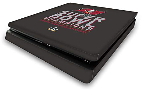 Head Case Designs Offizielle NFL Tampa Bay Buccaneers 2021 Super Bowl 55 Champions Vinyl Haut Gaming Aufkleber Abziehbild Abdeckung kompatibel mit Sony PlayStation 4 PS4 Slim Console