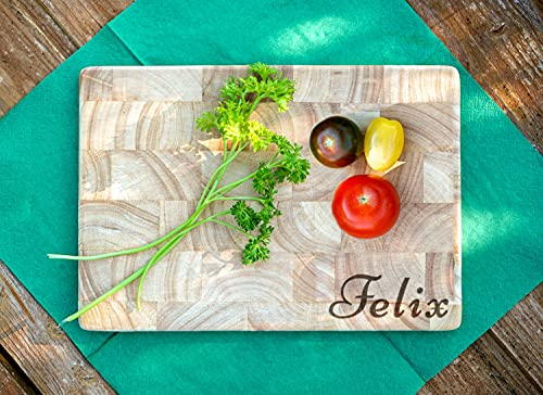 10 Frühstücksbrettchen Holz mit Gravur Namen 10er Set | 26x18 cm Gummibaum Holzbrettchen | Continen Ta 4015 Vesperbrettchen personalisiert