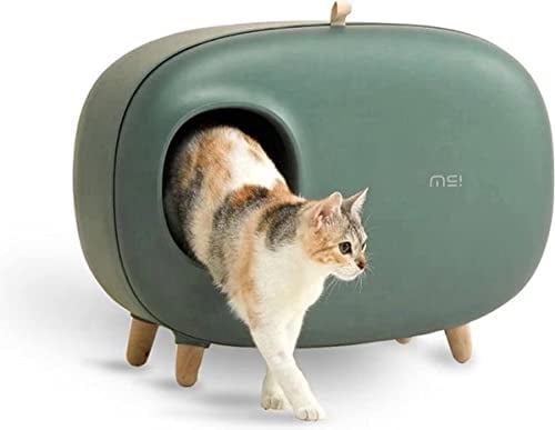 MakeSure Katzentoilette mit Schublade - Grün - 60 x 38 x 45 cm - Design