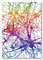 Gehirn Neuron Zellanatomie Kunstdrucke Gehirn Neurologie Medizinische Wissenschaft Poster Anatomische Biologie Dekor Leinwand Malerei Ungerahmt-50x70cm