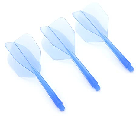 Dart Shafts and Flights, 2BA Dart Shaft and Flights Dart Shafts and Flights Combo mit 3 X integrierten Dart und Flights für 2BA Dart Barrels mit Gewindedurchmesser(Blau)