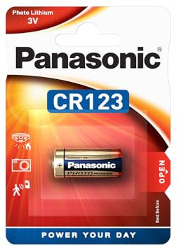 Batteria Panasonic CR123 1 pezzo blister