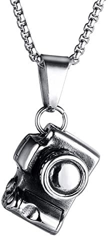 SLR Kamera Edelstahl Männer Halsketten Kette Punk Trendy für Freund Hip Hop Rock Party Schmuck Kreativität Geschenk