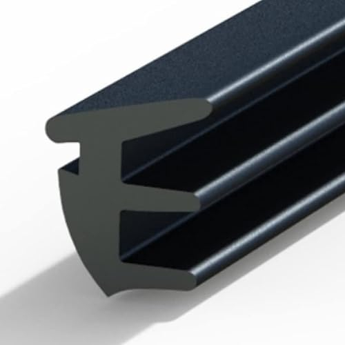 Junta Uniglass 5003 90 metros Profil Plastic para ventana de cristal, autolubricante, sellado de 7 mm, color negro …