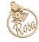Bolas de Navidad de Madera Personalizada con Nombre. Adornos navideños. Ornamento, decoración para el árbol de Navidad. (Modelo 9)