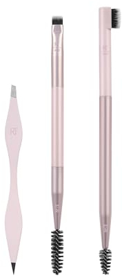 Real Techniques Brow Styling Set, For Lifting and Styling, Fill and Style, Dual-ended, Full Kit for Eyebrows, Get Full, Laminated, or Natural Brows, Multiuse Tools, 3 Piece Set