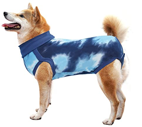 LIANZIMAU Hundebody Nach Op Kastration Rüde Body für Hunde Nach Op Body Hund Hündin Hunde-Einteiler Wundschutzanzüge für Hunde Chirugenanzug Pet Shirts