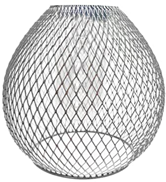 Sharplace Lampenschirm aus Metall, aushöhlen, Retro-Stil, Lampenschutz, Lampenschutz, für Flur, Badezimmer, Teehaus, Eingangsbereich, Dekoration, weißer Wassertropfen