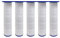 Pommeau de Douche Haute Pression, Douchette Douche Salle de Bain 4 Modes Réglable, Anti Calcaire Douchette Massant avec Stop Eau, Pommeau de Douche Économie d'Eau, SPA Pomme de Douche (5 Filtre Coton)