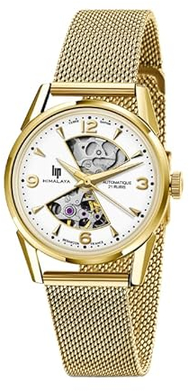 Lip Montre Himalaya 33mm Sablier - Squelette Automatique - Dorée
