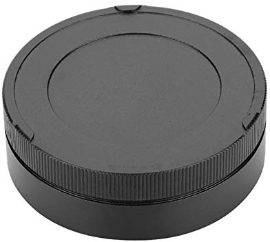 Professionelle Hintere Objektivkappe aus Metall, Hintere Objektivkamera aus Aluminium mit M-Halterung, Universelle Tragbare Protrektor-Objektivkappe, Hintere Kamera-Objektivkappe (Schwarz)